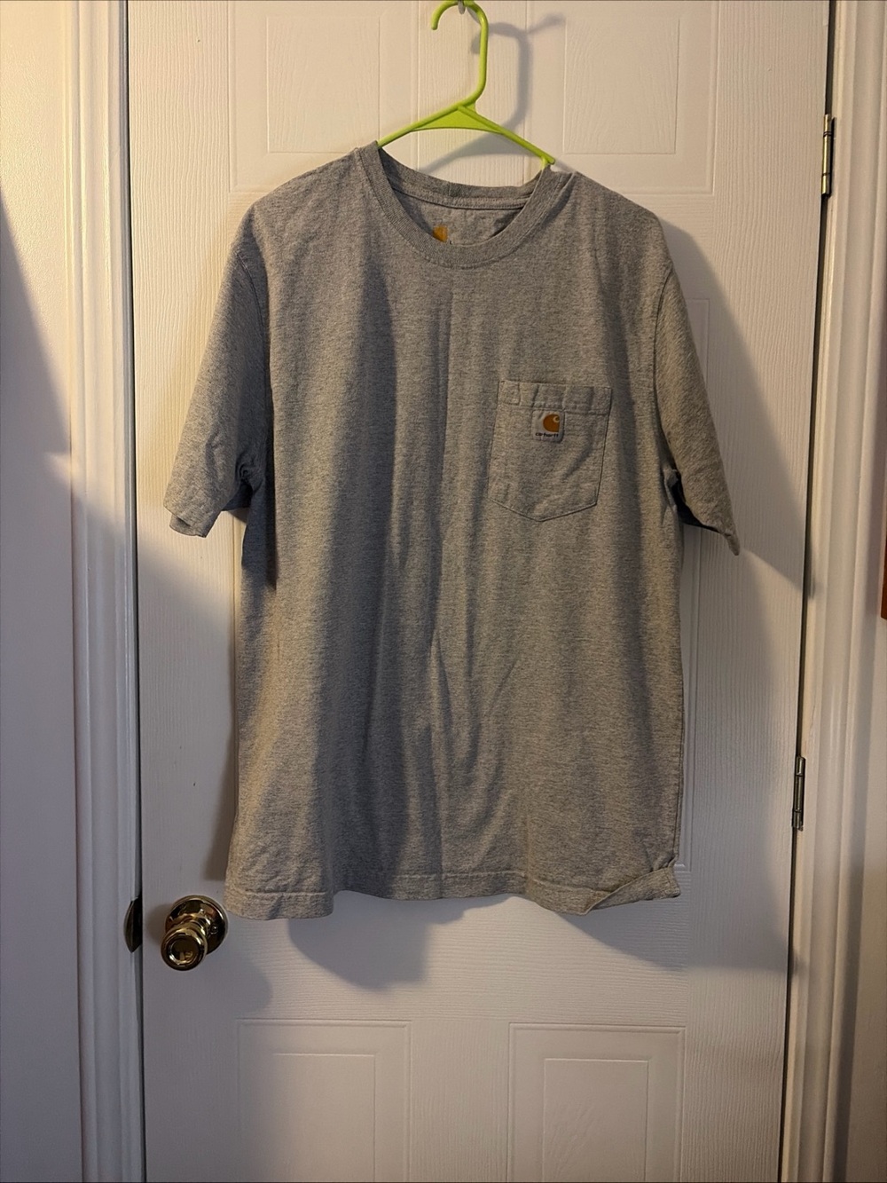 Carhartt Men’s Workwear Pocket T-Shirt Color Is Heather Gray Size Large
